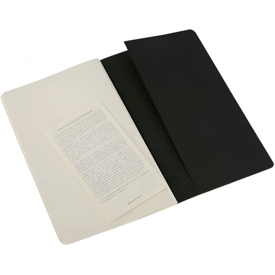 Σημειωματάριο Moleskine Large Cahier Journal Plain Μαύρο (3 Τεμάχια) image 2