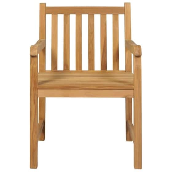 Vidaxl Σετ Τραπεζαρίας Κήπου 9 Τεμαχίων Από Μασίφ Ξύλο Teak image 5