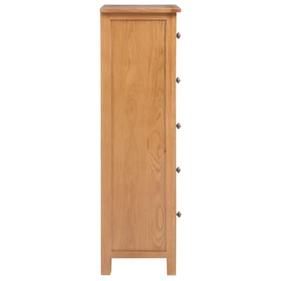 Vidaxl Συρταριέρα Ψηλή 45 X 32 X 110 Εκ. Από Μασίφ Ξύλο Δρυός image 4