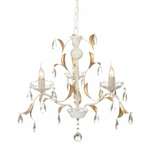 Πολυέλαιος Οροφής Aca Sardinia Dl9343pwg Μεταλλικός 68x68x53 cm - Λευκός/Χρυσός image 0