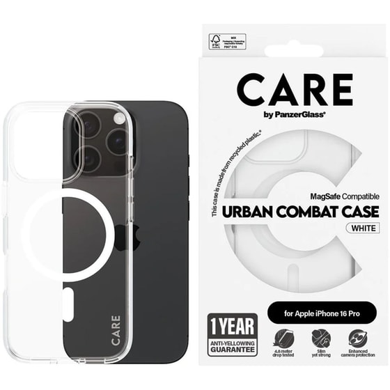 Θήκη Apple iPhone 16 Pro - PanzerGlass Urban Combat Case - White image 1