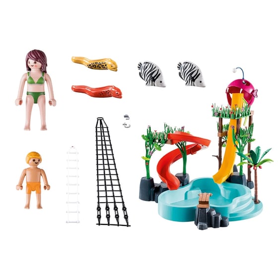PLYMOBIL Aqua Park με νεροτσουλήθρες (70609) image 5
