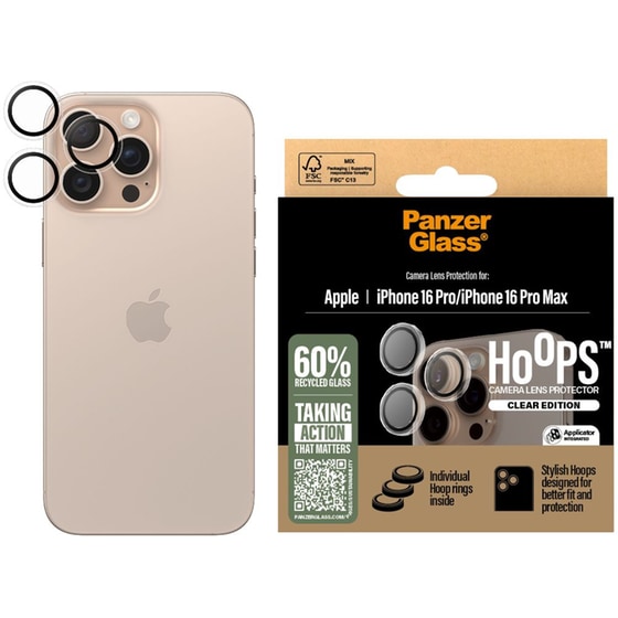 Προστατευτικό κάμερων Apple iPhone 16 Pro/iPhone 16 Pro Max - PanzerGlass Hoops Camera Lens Protection image 2