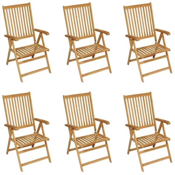 Vidaxl Σετ Τραπεζαρίας Κήπου 7 Τεμαχίων Από Μασίφ Ξύλο Teak image 4