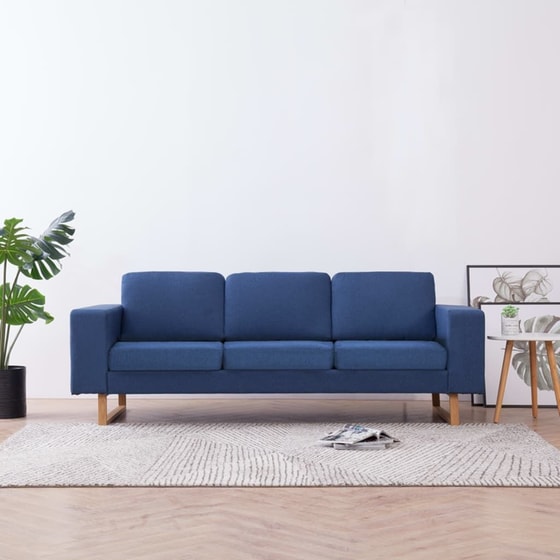 Τριθέσιος Καναπές VidaXL 200x82cm - Μπλε image 1