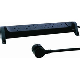 Πολύπριζο Legrand με Διακόπτη 6 θέσεων 1.5m - Black/Grey