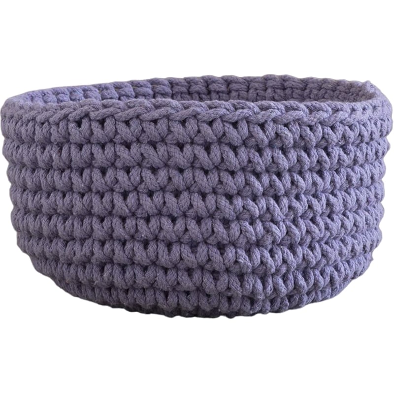 NIMA Καλάθι Αποθήκευσης Nima από Βαμβάκι 28x15cm - Μωβ
