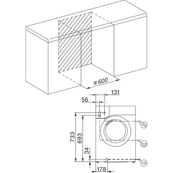 MIELE WTR870WPM Wash & TDos 8kg / 5kg 1.600 Στροφές Λευκό Πλυντήριο Στεγνωτήριο image 4