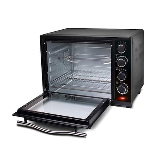 Ηλεκτρικός Φούρνος Grill 35l 1600w Με 2 Ταψιά Και Πιρούνα Ψησίματος, Turbotronic Tt-ev35 image 2