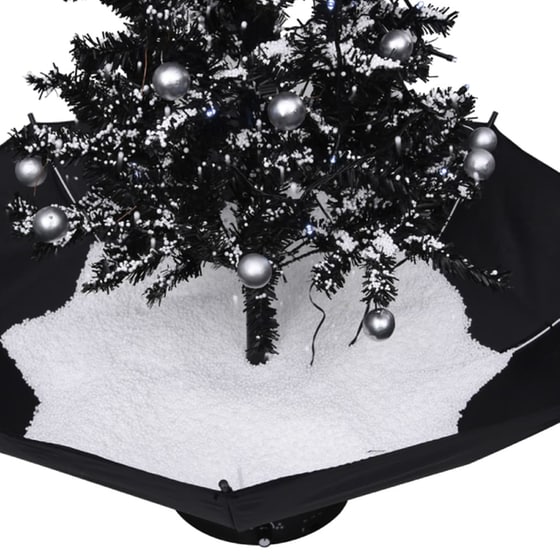 Χριστουγεννιάτικο Δέντρο VidaXL Χιονισμένο με Βάση 75cm - Μαύρο image 4