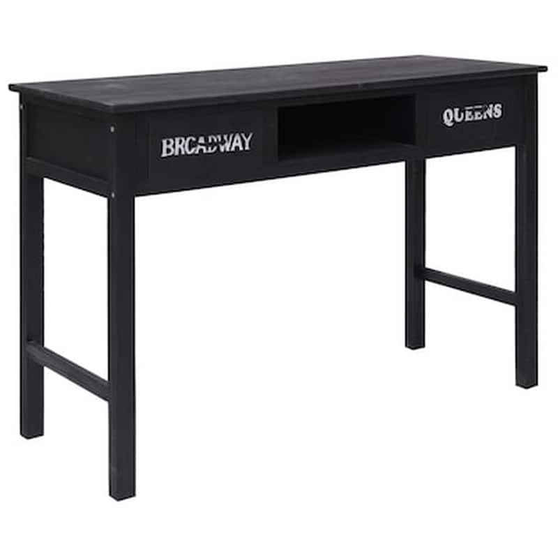 VIDAXL Κονσόλα Vidaxl από Ξύλο 110x45x76 cm - Μαύρη