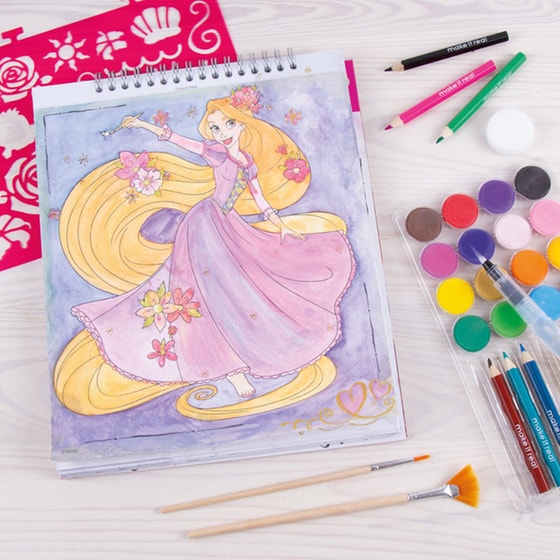 Σετ Ζωγραφικής Make It Real Princess Fashion Design Deluxe Set Watercolor image 2