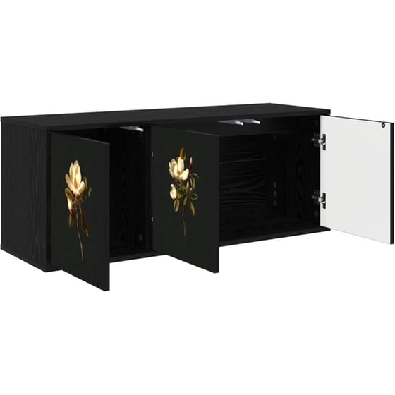 Έπιπλο Τηλεόρασης VidaXL BREMEN Επιτοίχιο 102 x 33 x 40 cm - Μαύρη Δρυς image 1