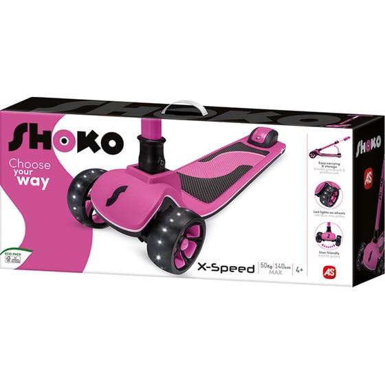 Παιδικό Πατίνι Τρίτροχο AS Company Shoko X-Speed - Ροζ image 11