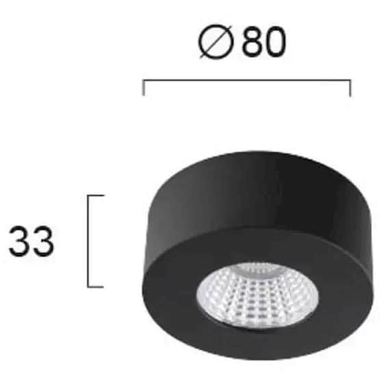 Σποτ Μονόφωτο Viokef Led Fani 4183401 Μεταλλικό - Μαύρο image 1