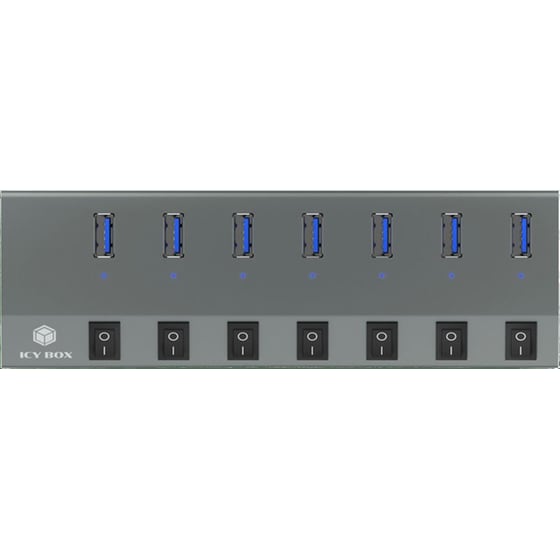 Icy Box  RaidSonic IB-HUB1701-C3 USB Hub 7-Port USB 3.0  συμβατό με Type-A image 2