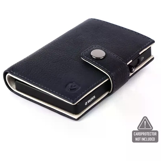 Θήκη Καρτών Valenta Leather Magsafe Luxe Navy image 2