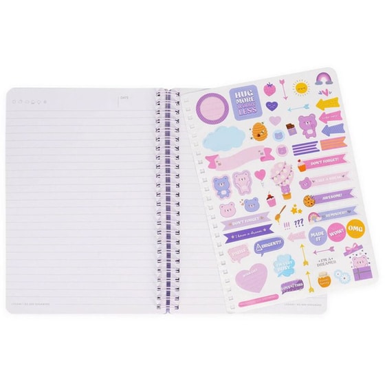 Σημειωματάριο Legami Ριγέ Σπιράλ Large Α5 Teddy Bear image 4