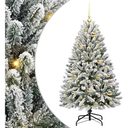 Vidaxl Τεχνητό Χριστουγεννιάτικο Δέντρο 120 Cm 150 Led Θερμό Λευκό
