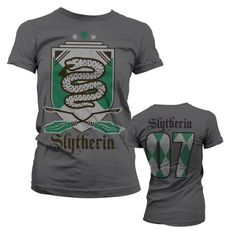 HYBRIS Γυναικείο T-shirt Hybris Harry Potter Slytherin 07 - Σκούρο Γκρι