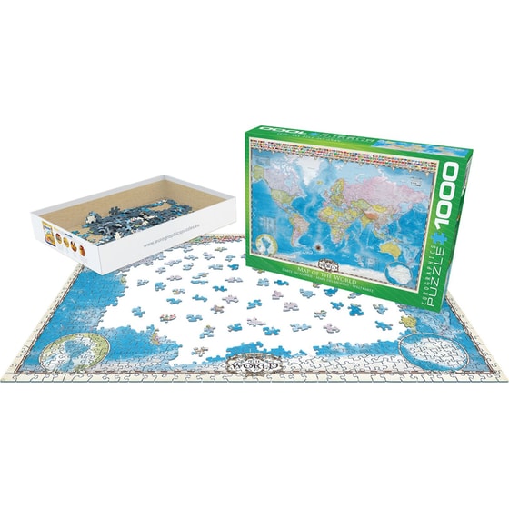 Παζλ Eurographics Παγκόσμιος Χάρτης (1000 Κομμάτια) image 2