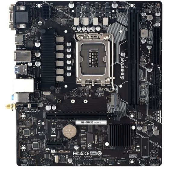 Biostar H610MX-E Intel H610 Micro ATX με Socket Intel 1700 image 0