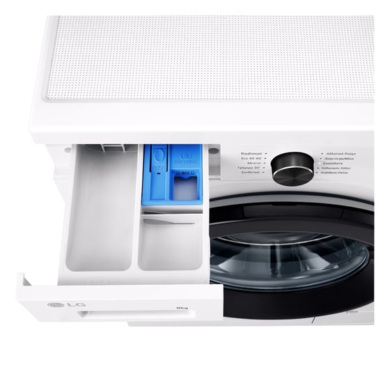 LG F4X1008NWK 8 kg 1.400 Στροφές Λευκό με Wi-Fi Πλυντήριο Ρούχων image 4