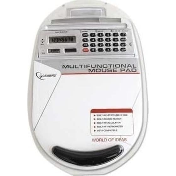 Gembird USB Combo Mouse Pad Medium 322mm με Στήριγμα καρπού Γκρι image 2