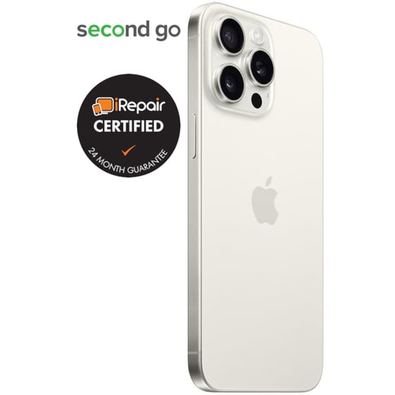 Μεταχειρισμένο Apple iPhone 15 Pro 256GB White Titanium second go Certified by iRepair image 3