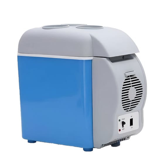 Ηλεκτρικό Φορητό Ψυγείο/Θερμός Aria Trade 7.5Lt 12V 38W - Λευκό, Μπλε image 2