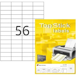 Αυτοκόλλητες Ετικέτες Topstick 100 Φύλλα 5600 ετικέτες