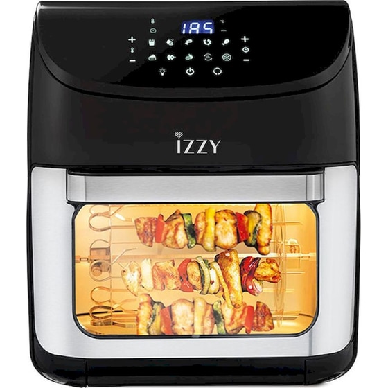 IZZY IZ-8245 με Πόρτα 1800 W 12 L Μαύρο Φριτέζα Αέρος - Φουρνάκι image 1