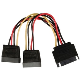 Powertech Sata Power 15pin Male / 2x 15pin Female 15pin