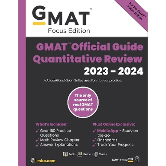GMAT Official Guide Quantitative Review 2023-2024, Focus Edition image 0
