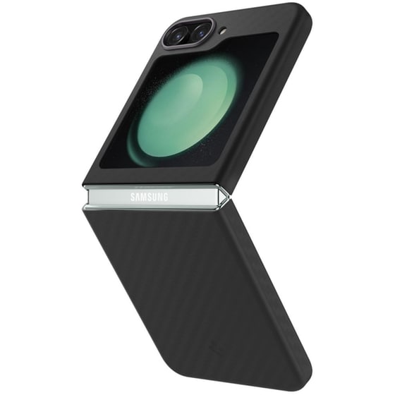 Θήκη Samsung Galaxy Z Flip5 - Spigen Air Skin Pro - Aramid Fiber - Black image 2