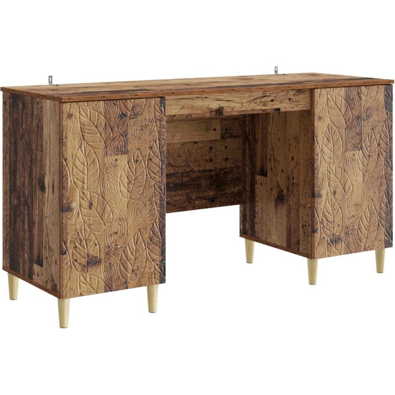Γραφείο VidaXL από Επεξεργασμένο Ξύλο 142,5x50x75 cm - Παλιό Ξύλο