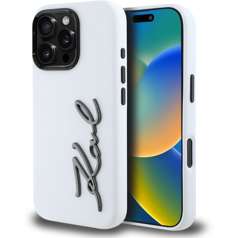 Θήκη Apple iPhone 16 Karl Lagerfeld - Λευκό