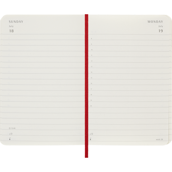 Ημερολόγιο Ημερήσιο 2027 Moleskine 12M Pocket Soft Cover Κόκκινο image 1