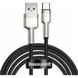 Καλώδιο φόρτισης Baseus Cafule Braided USB 2.0 USB-C Male - USB-A Male 2m - Μαύρο