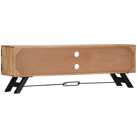 Έπιπλο Τηλεόρασης VidaXL από Ξύλο 140x30x45cm - Μαύρο/Καφέ image 1