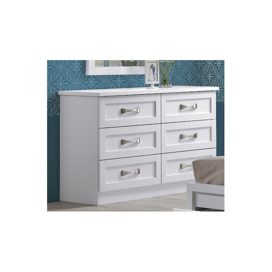 Ξύλινη Συρταριέρα Woodwell Life από Μοριοσανίδα 120x40x76cm - Λευκό image 1