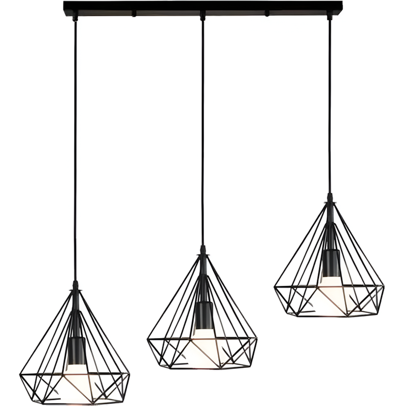 ΧΑΤΖΗΚΟΝΤΙΔΗΣ ΑΕ Κρεμαστό Φωτιστικό Οροφής Σε Μαύρο Χρώμα 20cm R50