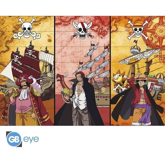 Αφίσα One Piece Captains Οριζόντια 92x61 cm image 0