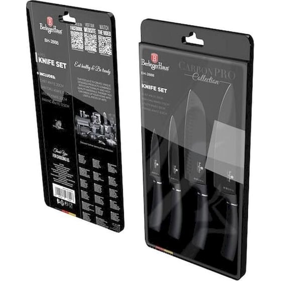 Σετ Μαχαίρια Berlinger Haus Metallic Line Carbon Pro Edition από Ανοξείδωτο Ατσάλι image 1