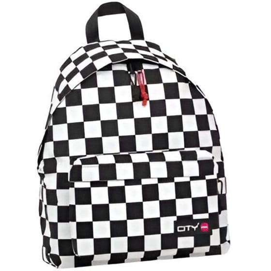 Τσάντα Πλάτης City The Drop Black Checkers 2 Θηκών image 0