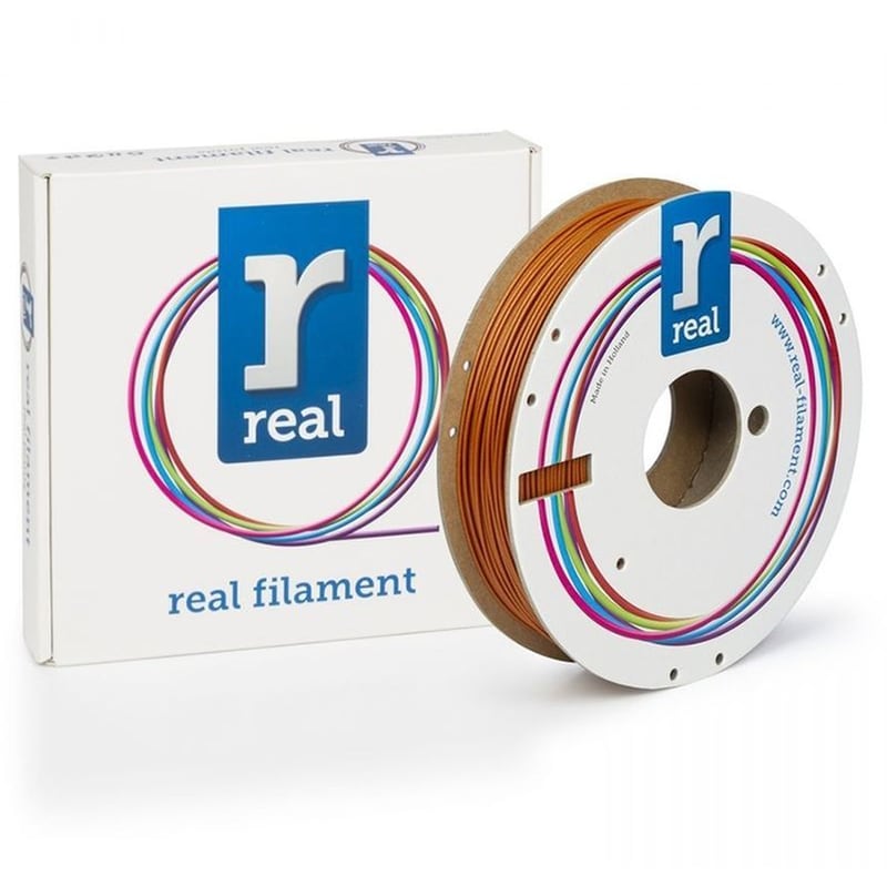 REAL FILAMENTS REAL FILAMENTS νήμα 3D εκτυπωτή PLA Sparkle - 0.5kg 1.75mm - Πορτοκαλί