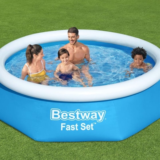 Φουσκωτή Στρογγυλή Πισίνα Bestway 1.880Lt - Μπλε image 2