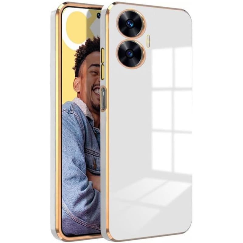 Θήκη Realme C55 - Bodycell Gold Plated - White