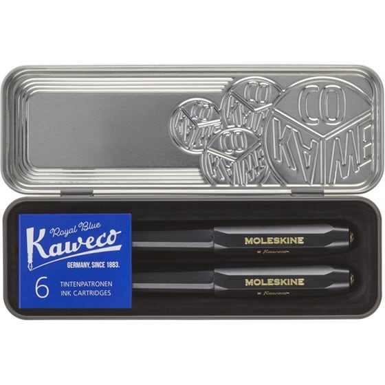 Σετ Moleskine x Kaweco Fountain Pen και  Ballpen Black image 2
