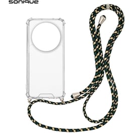 Θήκη Xiaomi Xiaomi 14 Ultra - Sonique Armor Σιλικόνης Με Κορδόνι Rainbow Πράσινο - Clear